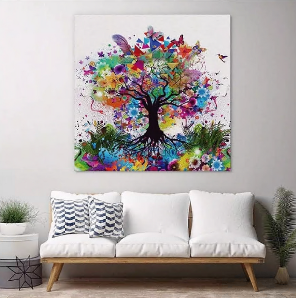 Cuadro Arbol Acuarela