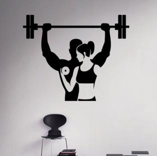 Fitness Tatuajes de pared Entrenamiento Gimnasio Vinilo Pegatina Estilo de vida saludable Interior de casa Deporte Arte de la pared Murales Artículos para el hogar Diseño de Fondos de pantalla